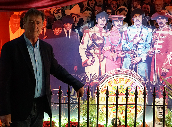 Leslie Cavendish at the Sgt. Pepper's exhibit at The Beatles Story, Royal Albert Dock, Liverpool.