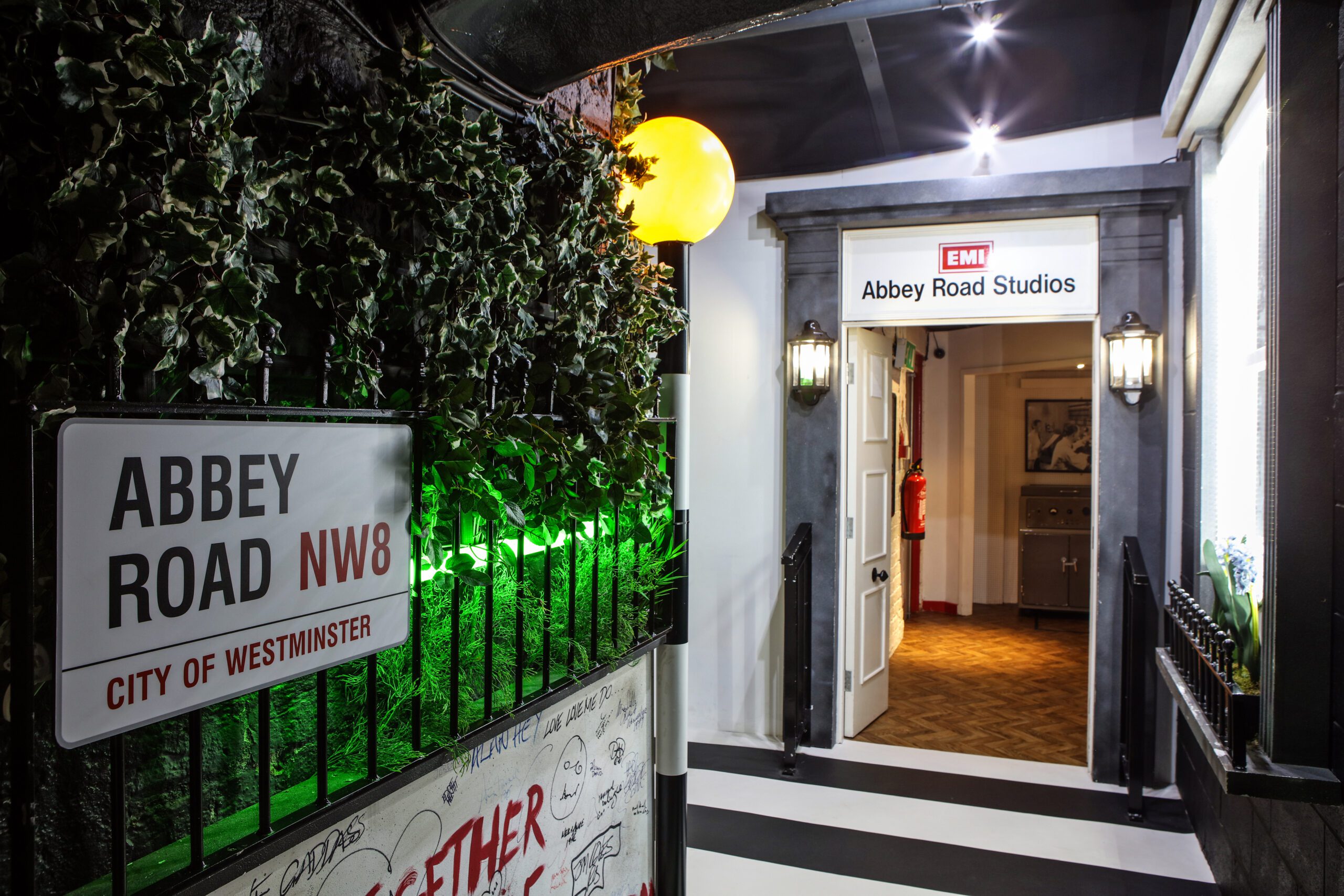 The Abbey Road replica Room at the Beatles Story Museum in Liverpool.