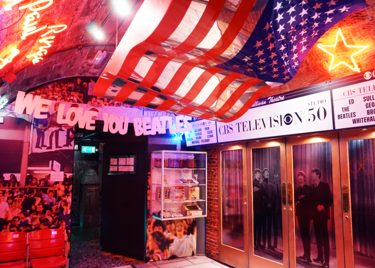 USA-kamer in het Beatles Story Museum Liverpool