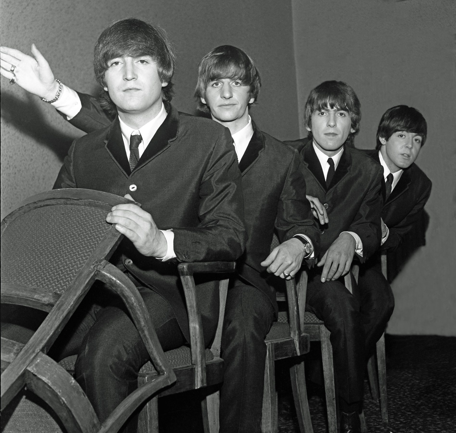 The Beatles playing at Trains - credit Paul Beriff - The Beatles Story Museum, Liverpool