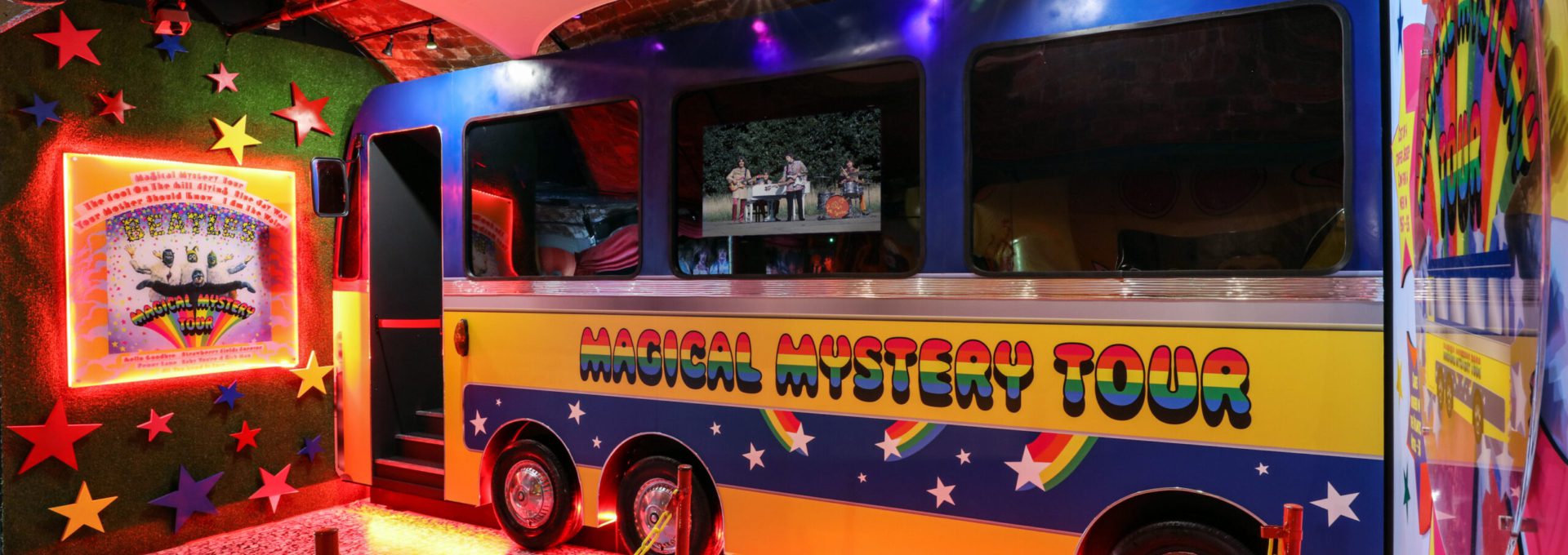 Magical Mystery Tour room at The Beatles Story Museum in Liverpool