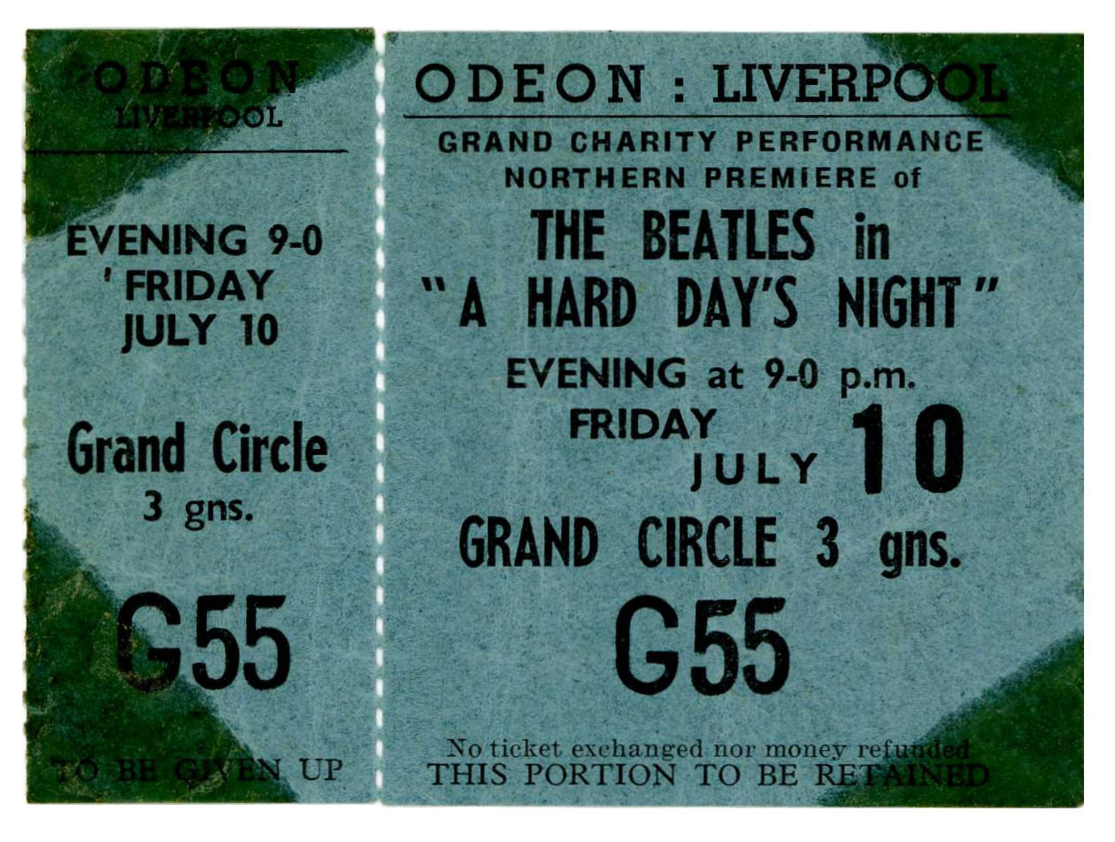Recuerdos de A Hard Days Night de los Beatles