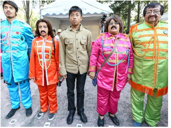 The crowd included our very own Beatles Story ambassador, Ricardo Calderon (right).