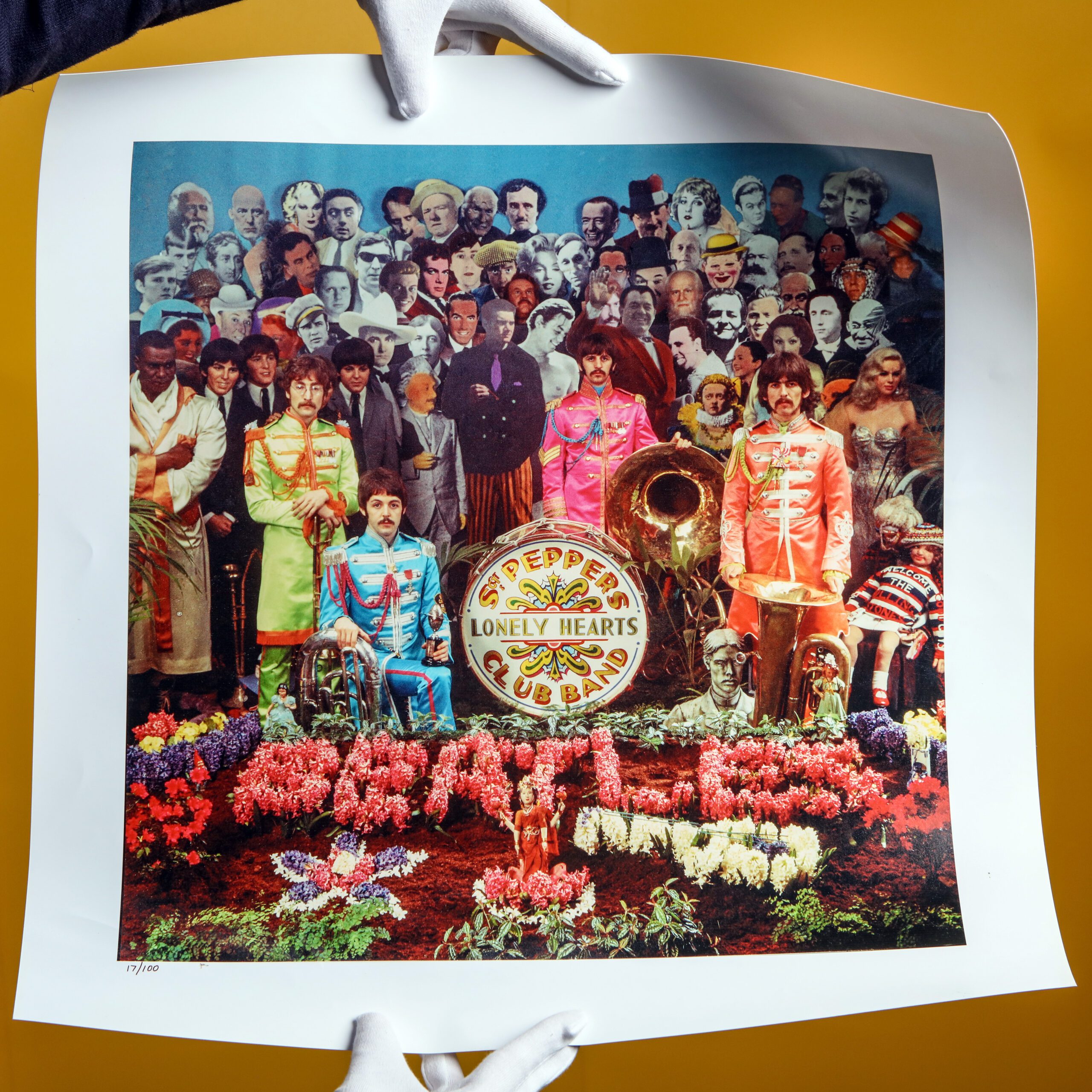The alternative album cover, now on display at The Beatles Story, Royal Albert Dock, Liverpool.