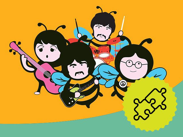 Een Bee-tles kruiswoordpuzzel!