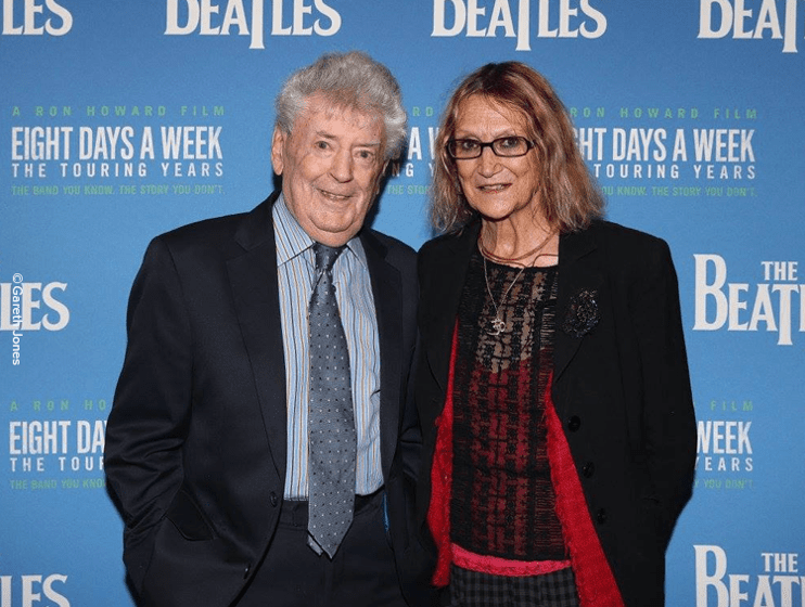 Picture: The first manager of The Beatles, Allan Williams and John Lennon's sister, Julia Baird.