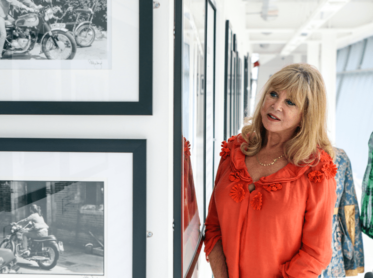 Pattie Boyd at The Beatles Story, Royal Albert Dock, Liverpool.
