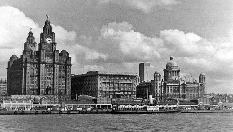 Así lucía el muelle de Liverpool en 1950. ¿Qué permanece igual y qué ha cambiado?
